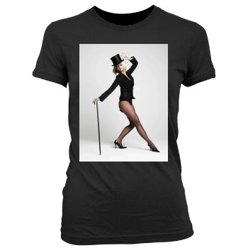 Jennifer Ellison Women's Junior Cut Crewneck T-Shirt