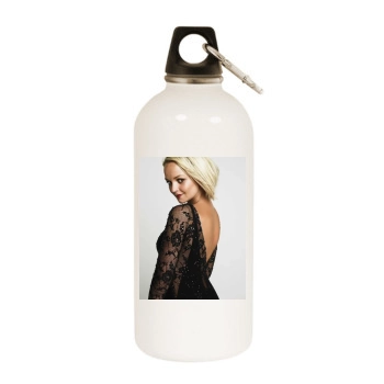 Jennifer Ellison White Water Bottle With Carabiner