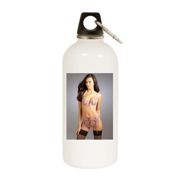 Jennifer Lamiraqui White Water Bottle With Carabiner