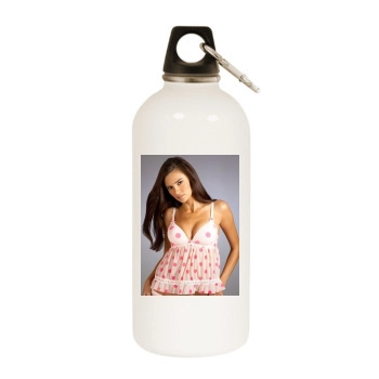 Jennifer Lamiraqui White Water Bottle With Carabiner