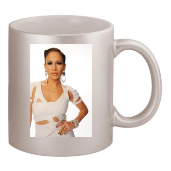 Jennifer Lopez 11oz Metallic Silver Mug