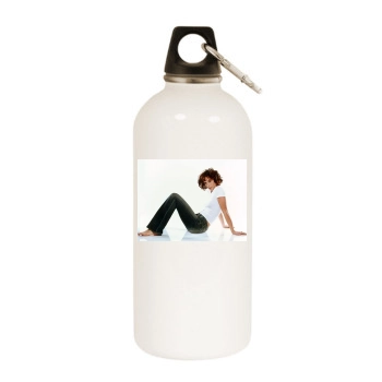 Jennifer Love Hewitt White Water Bottle With Carabiner