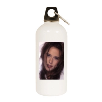 Jennifer Love Hewitt White Water Bottle With Carabiner