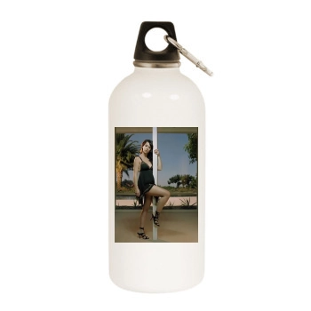 Jennifer Love Hewitt White Water Bottle With Carabiner