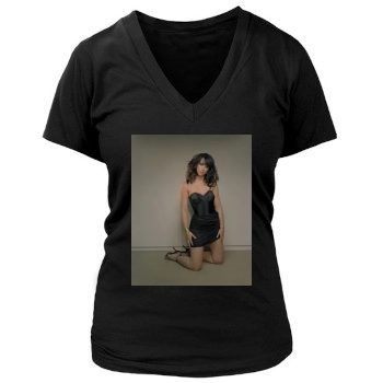 Jennifer Love Hewitt Women's Deep V-Neck TShirt