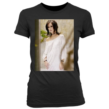 Jennifer Love Hewitt Women's Junior Cut Crewneck T-Shirt