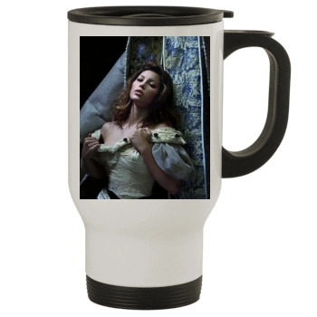 Jessica Biel Stainless Steel Travel Mug