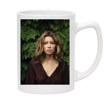 Jessica Biel 14oz White Statesman Mug