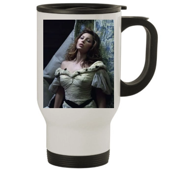 Jessica Biel Stainless Steel Travel Mug