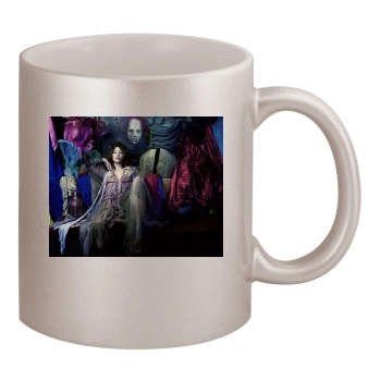 Jessica Biel 11oz Metallic Silver Mug