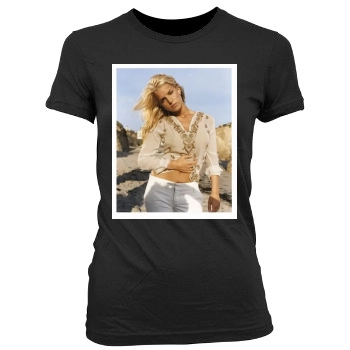 Jessica Simpson Women's Junior Cut Crewneck T-Shirt