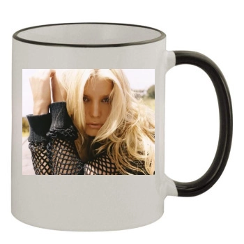 Jessica Simpson 11oz Colored Rim & Handle Mug