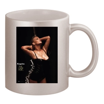 Jessica Simpson 11oz Metallic Silver Mug