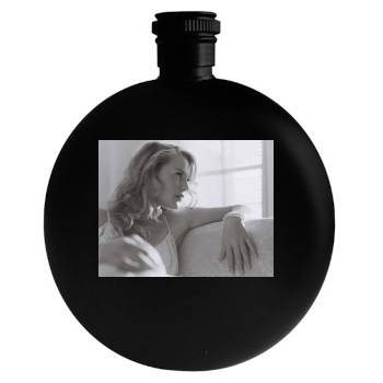 Katherine Heigl Round Flask