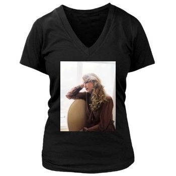 Katherine Heigl Women's Deep V-Neck TShirt