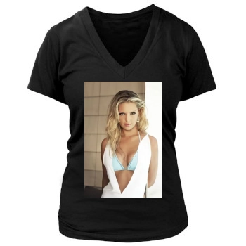 Katherine Heigl Women's Deep V-Neck TShirt