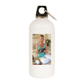 Katherine Heigl White Water Bottle With Carabiner