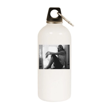 Katherine Heigl White Water Bottle With Carabiner