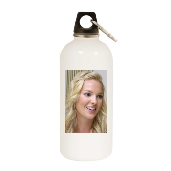 Katherine Heigl White Water Bottle With Carabiner