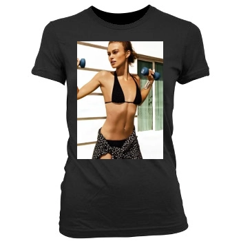 Keira Knightley Women's Junior Cut Crewneck T-Shirt