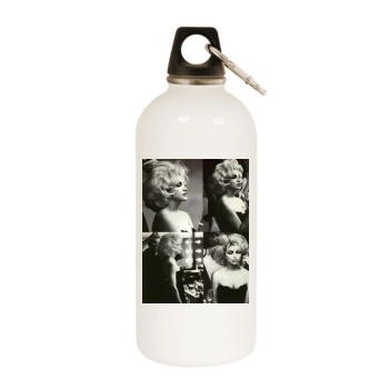 Madonna White Water Bottle With Carabiner