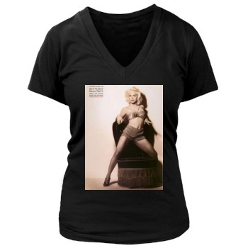 Madonna Women's Deep V-Neck TShirt