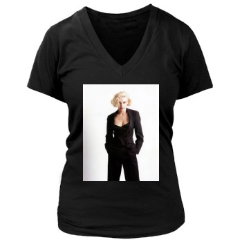 Madonna Women's Deep V-Neck TShirt