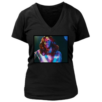 Madonna Women's Deep V-Neck TShirt