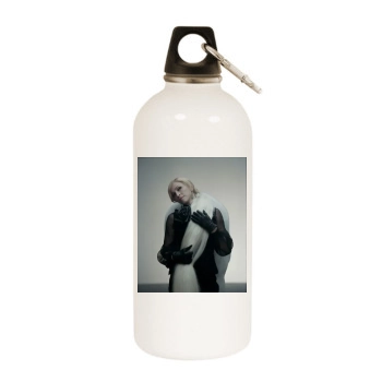 Madonna White Water Bottle With Carabiner