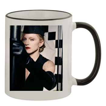 Madonna 11oz Colored Rim & Handle Mug