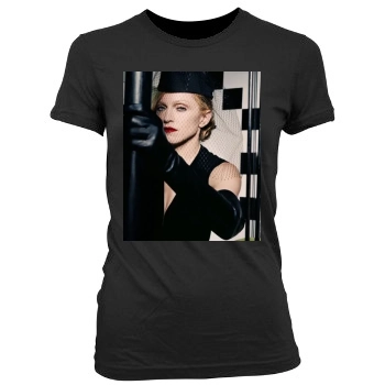 Madonna Women's Junior Cut Crewneck T-Shirt