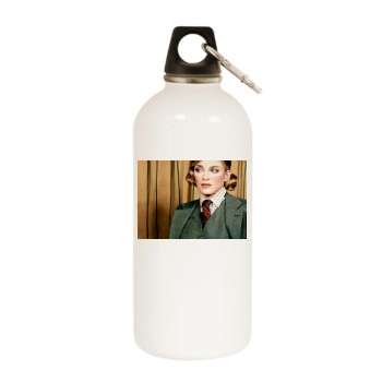 Madonna White Water Bottle With Carabiner