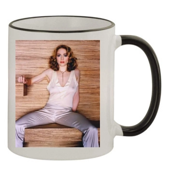 Madonna 11oz Colored Rim & Handle Mug