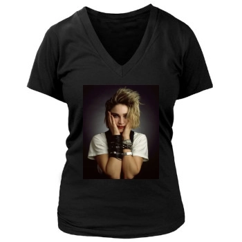 Madonna Women's Deep V-Neck TShirt