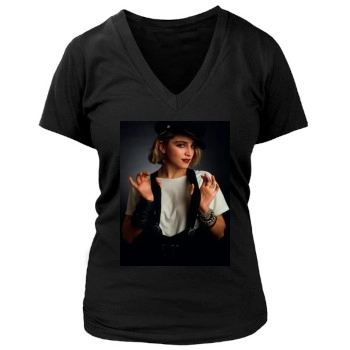 Madonna Women's Deep V-Neck TShirt