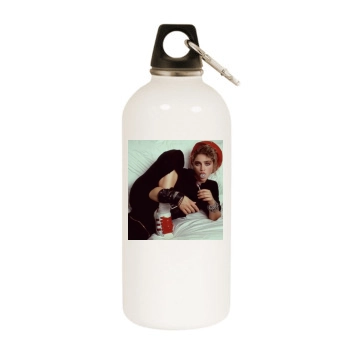 Madonna White Water Bottle With Carabiner