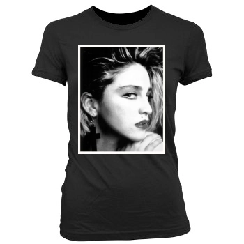 Madonna Women's Junior Cut Crewneck T-Shirt