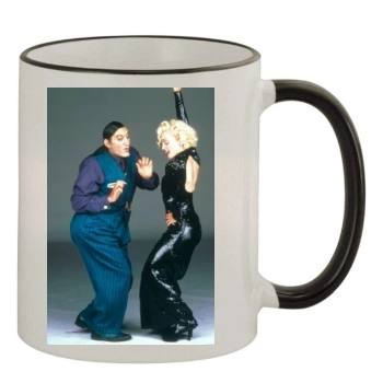 Madonna 11oz Colored Rim & Handle Mug