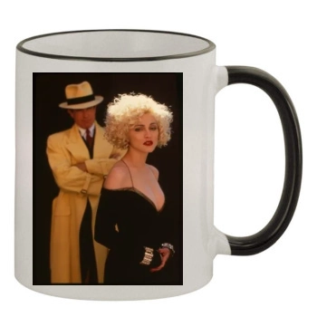 Madonna 11oz Colored Rim & Handle Mug