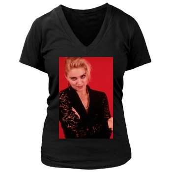 Madonna Women's Deep V-Neck TShirt