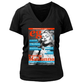 Madonna Women's Deep V-Neck TShirt