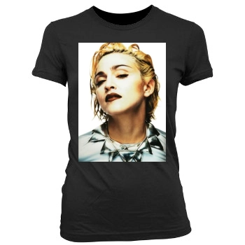 Madonna Women's Junior Cut Crewneck T-Shirt