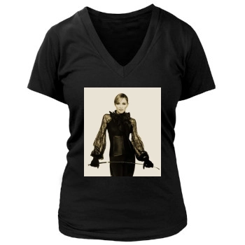 Madonna Women's Deep V-Neck TShirt