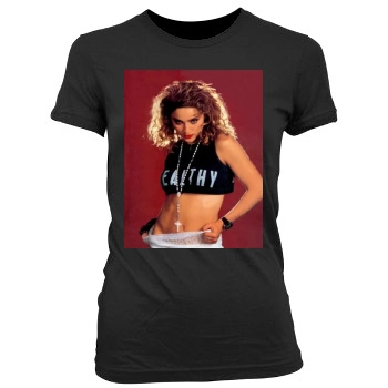 Madonna Women's Junior Cut Crewneck T-Shirt