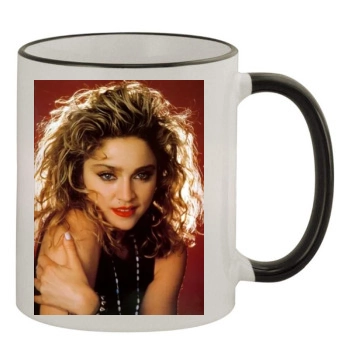 Madonna 11oz Colored Rim & Handle Mug