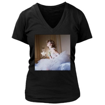 Madonna Women's Deep V-Neck TShirt