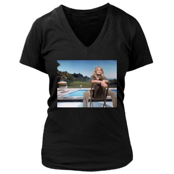 Madonna Women's Deep V-Neck TShirt