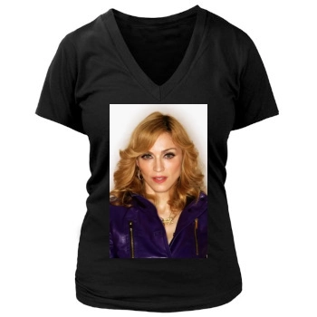 Madonna Women's Deep V-Neck TShirt