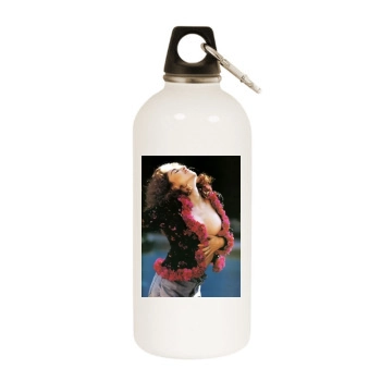 Madonna White Water Bottle With Carabiner