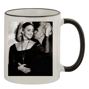 Madonna 11oz Colored Rim & Handle Mug